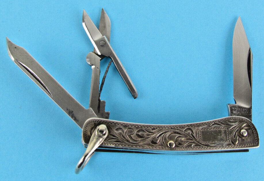 STERLING　SILVER 　刻印　藤本ナイフ　彫金　ペーパーナイフ　２本 STERLING SILVER 刻印 藤本ナイフ 彫金 ペーパーナイフ 2本