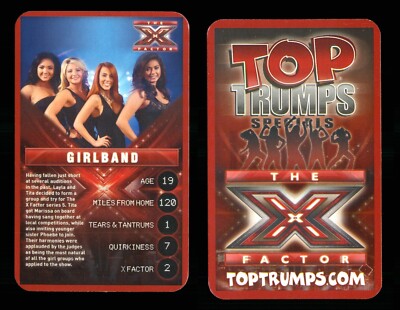 1 x Infokarte X Factor GIRLBAND - R108