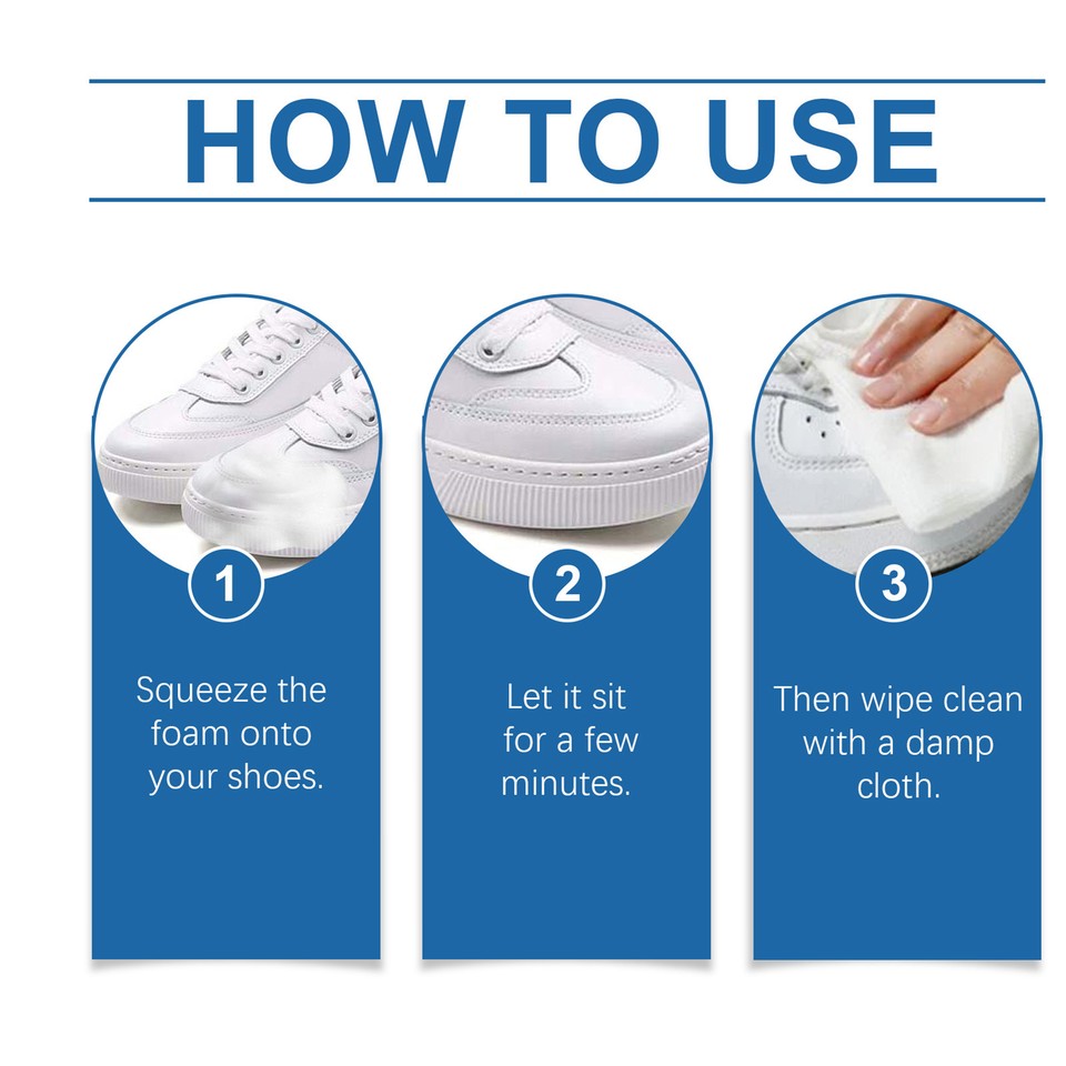 White Sneaker Stain Remover White Shoe Cleaner Multifunctional Foam