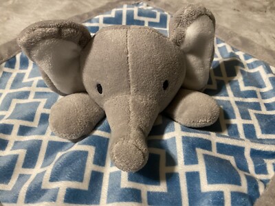 LEVTEX BABY ELEPHANT 11 X11 LOVEY SECURITY BLANKET LOVEY GEOMETRIC