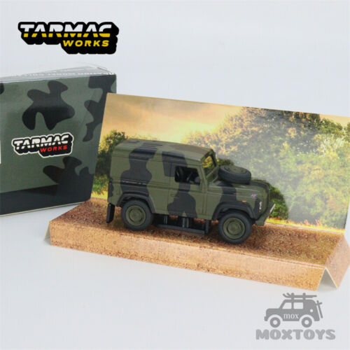 Tarmac Works 1:64 LandRover Defender Royal Military Police Diecast Model Car - Afbeelding 1 van 6