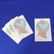Set of 4 Vintage Sachet Scentvelope "Cherub" Scented Clothing Drawers Closets