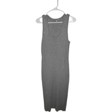 Athleta Gray Sleeveless Wool Sweater Midi Dress Size M Versatile Transitional