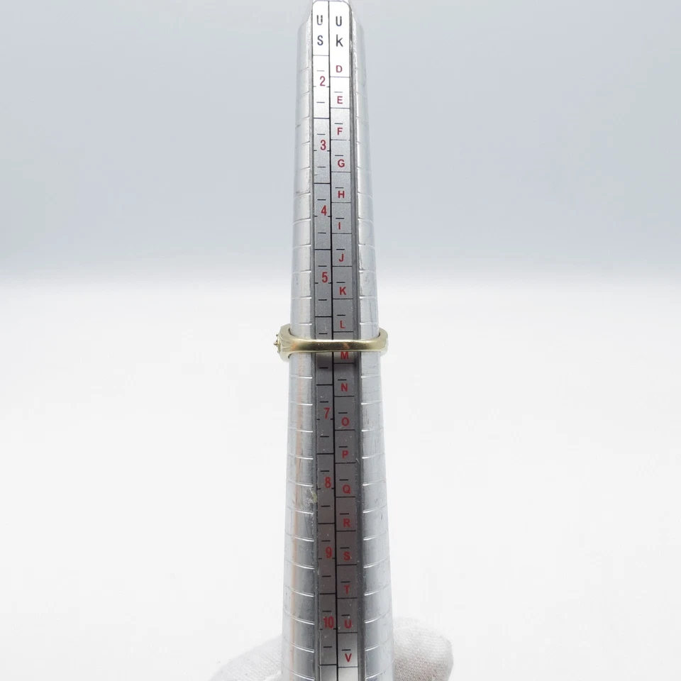 Anillo Granate Umbalita Oro 10K STS Talla 6 Con Turmalina Rosa Envolvente 3.74g Foto 3 de 4