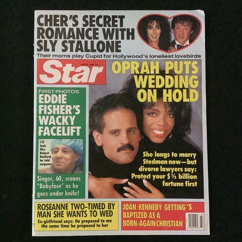 JULY 4 1989 STAR tabloid magazine OPRAH - CHER - EDDIE FISHER