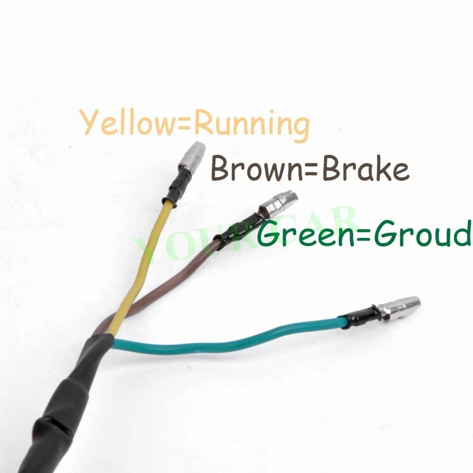 Luz trasera universal 12V roja 28 LED para parada de freno moto todo terreno 12V Foto 4 de 4