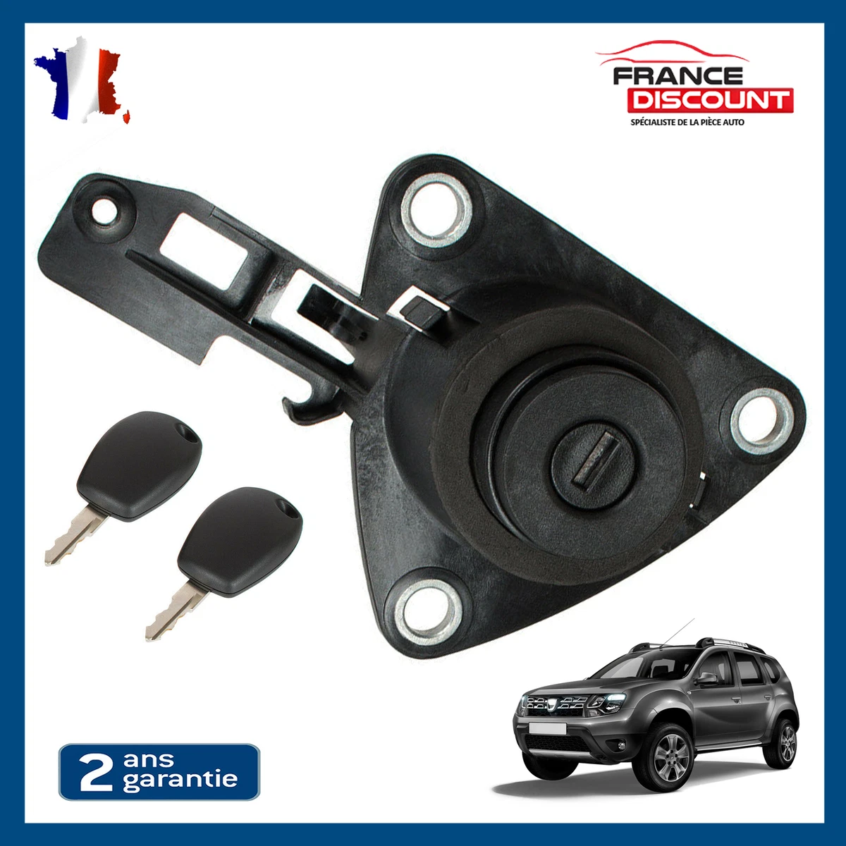 Maniglia Porta Interna Per Dacia Dokker, Lodgy, Logan, Duster 2012-2016 (anteriore Sinistra/destra) Colore Nero E Argento