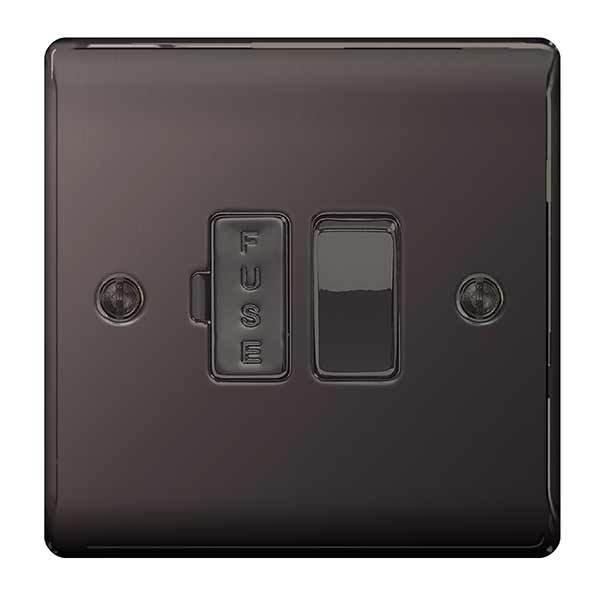 BG Electrical 45amp Metal Black Nickel Cooker Control Unit With 