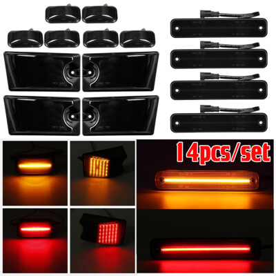 14pcs/set Für Hummer H2 2003-2009 LED Top Roof Cab Marker Kontrollleuchte Lampe