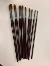 Kolinsky Sable Watercolor Brushes, Fuumuui 9pcs Detail, Professional TH1.19