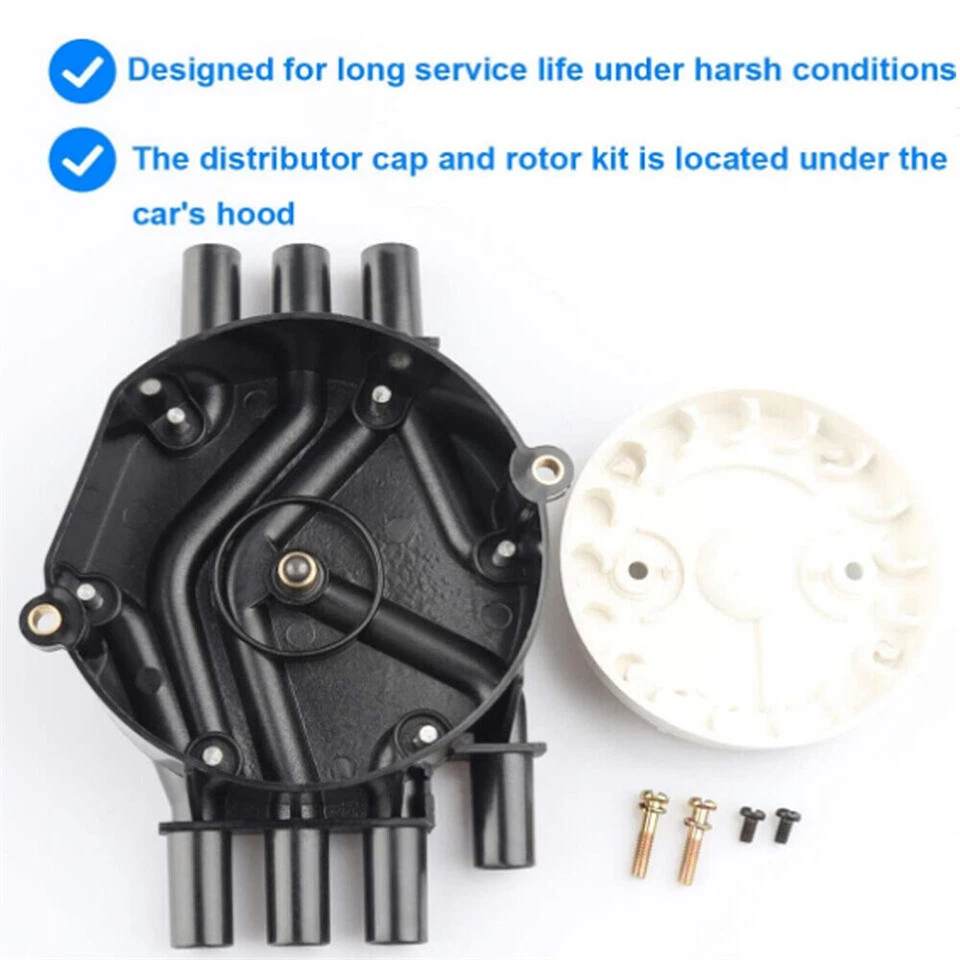 Ignition Distributor Cap & Rotor Kit for Chevy Cadillac GMC V6 4.3L DR475 New - Image 3 of 4
