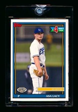 2021 TOPPS PRO DEBUT ASA LACY RC BLANK BACK VAULT SEALED W/COA KC ROYALS #1/1!