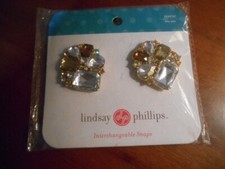 Glass Gems Stunning NWT "Lindsay Phillips" Interchangable Snaps" Shoes, Clothes 
