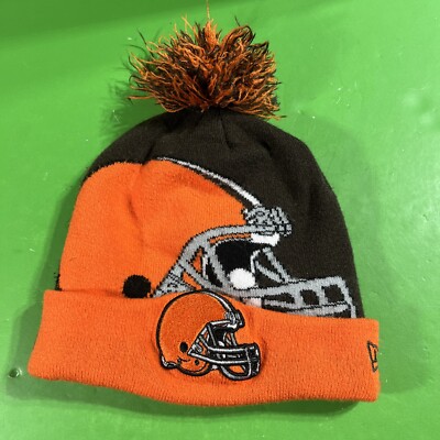 Cleveland Browns New Era NFL Cuffed Or Uncuffed Knit Pom
