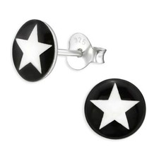 Star Kids 925 Silver Earrings for Girls Ladies