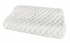 Contoured Latex Pillow + Featured Washable Pillow Protector 60 x 40 x 12/10 cm