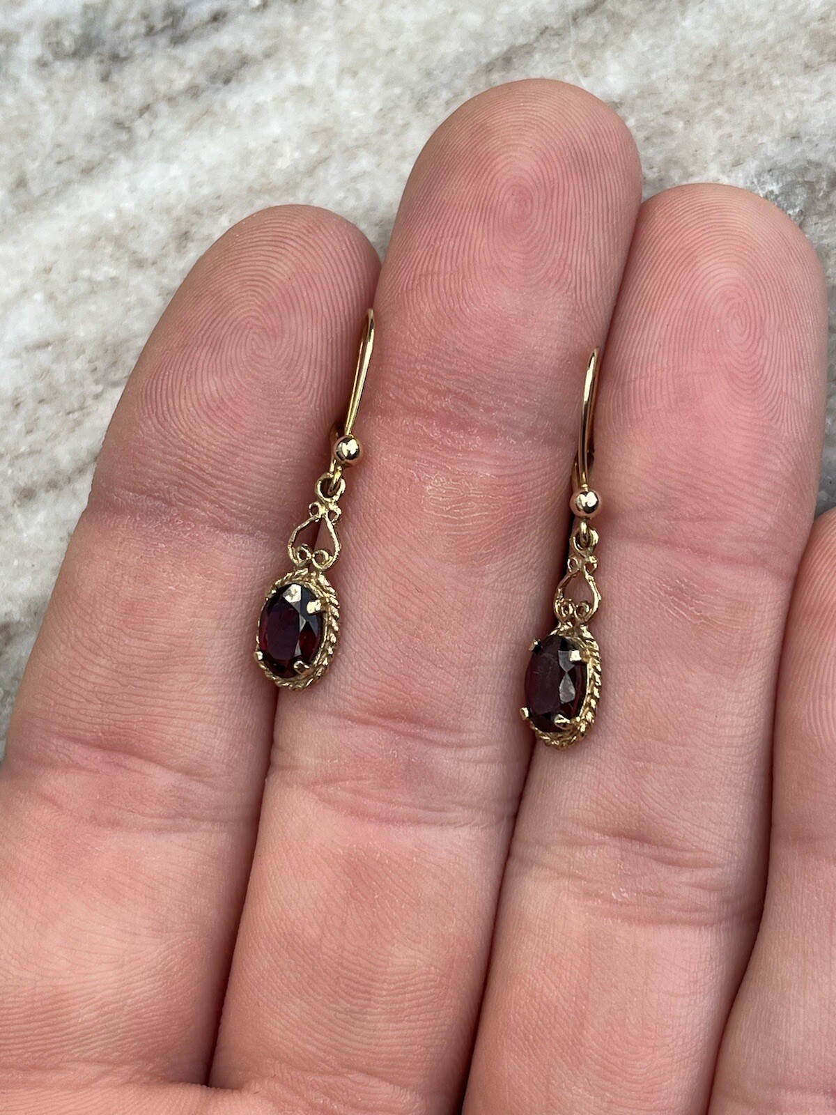 9ct Gold Vintage Drop Earrings. eBay