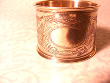 WUNDERSCH&Ouml;NER SILBER 800 SERVIETTENRING GRAVIERT NAPKIN RING SILVER c. 24,5 gr.