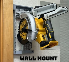 Wall Mount Holder for Dewalt Circular Saw 20V 6 1/2" DCS565, DC390, DCS391 6.5"