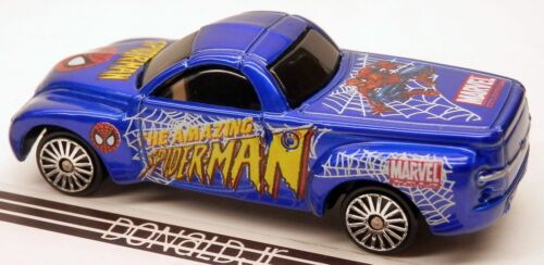 Camión camioneta Chevy Maisto Chevrolet SSR azul Spiderman Marvel escala 1/64 diecast - Imagen 2 de 2