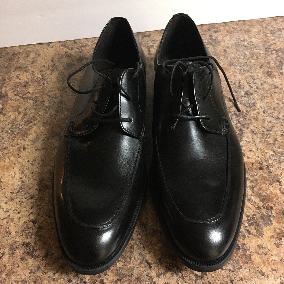 Lord & Taylor Black Brown 1826 Oxford Black Shoes Men display picture 3
