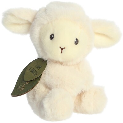 ebba - Eco ebba - 5'' Lamb Rattle Eco-Friendly Baby Stuffed Animal