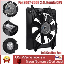 For 2007-2009 Honda CRV CRV Radiator Cooling Fan A/C Condenser Fan Left Driver