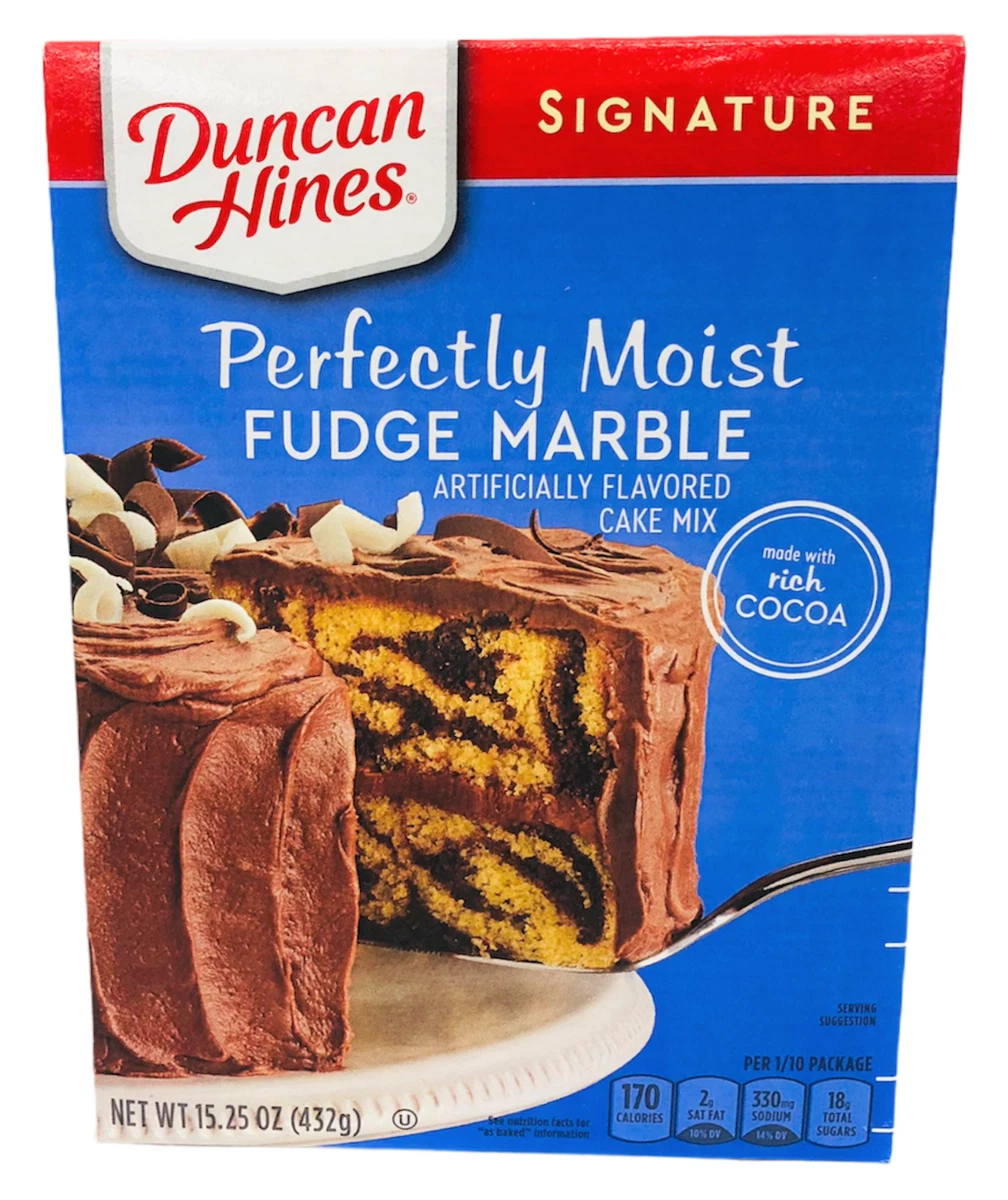Duncan Hines Signature Perfectly Moist Fudge Marble Cake Mix 15.25