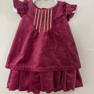 toddler burgundy velvet dress Louis Louise Burgundy Velvet Prunelle Dress