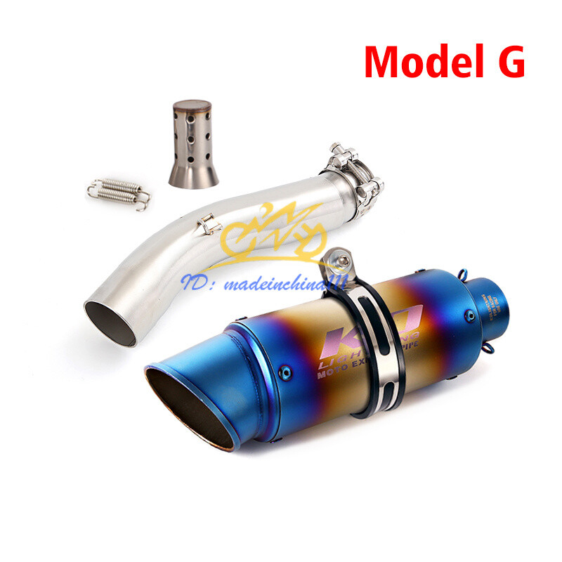 Slip for Suzuki GSXR 600 750 2008 2009 2010 Exhaust Mid Tail Pipe Muffler 350mm