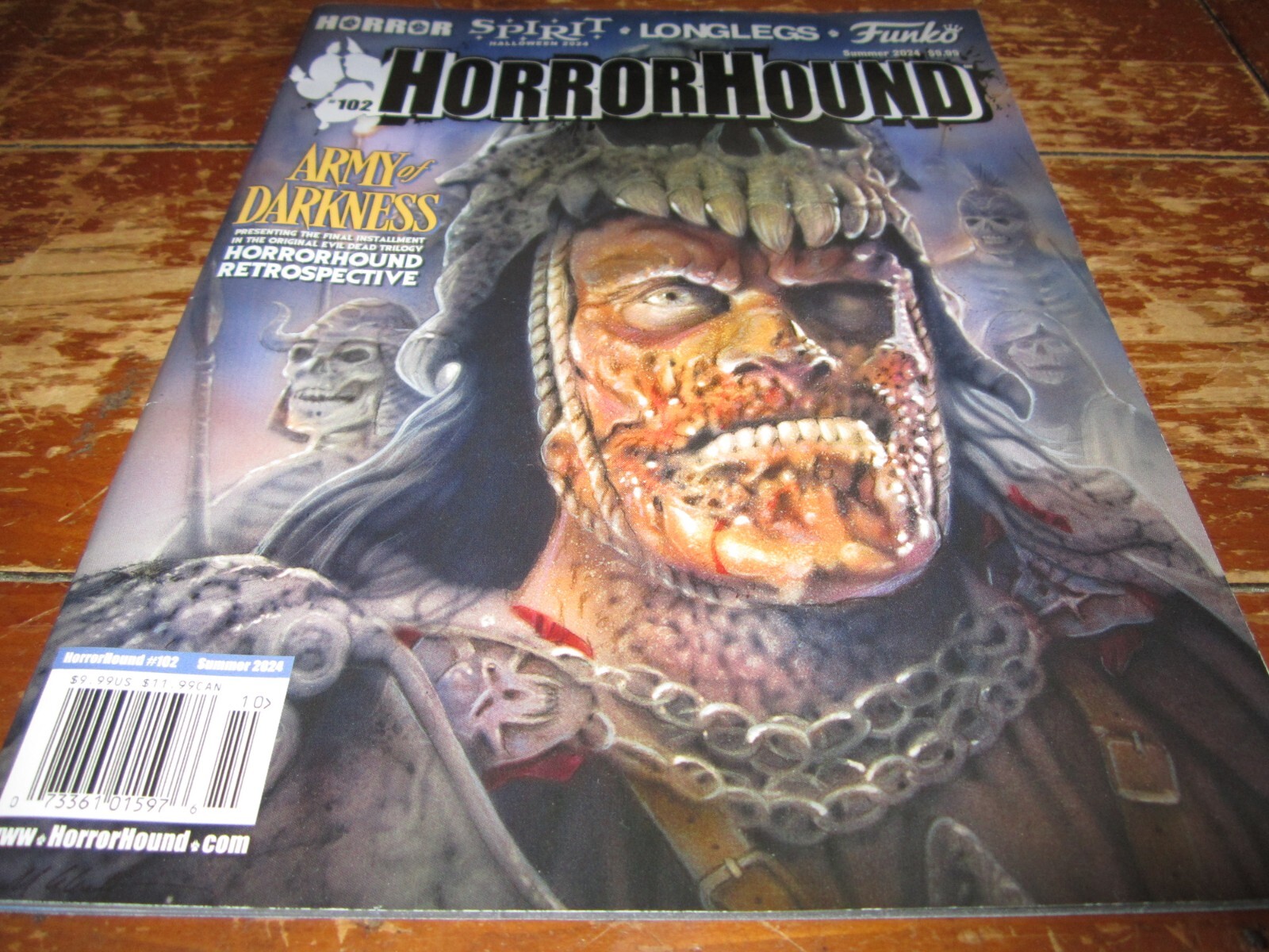 HorrorHound Magazine # 102 Summer 2024 Issue Army Of Darkness ...
