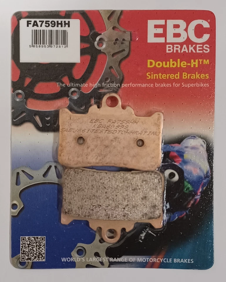 Спеченные передние дисковые тормозные колодки EBC подходят для HONDA CB500F CBR500R (2022–2023) - Изображение 2 из 4