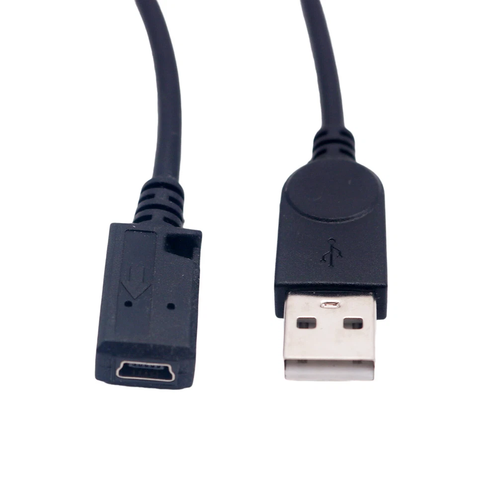 10x USB 2.0 A Male to Mini 5Pin Female Data Charger Sync Adapter Extension Cable - Image 4 of 4