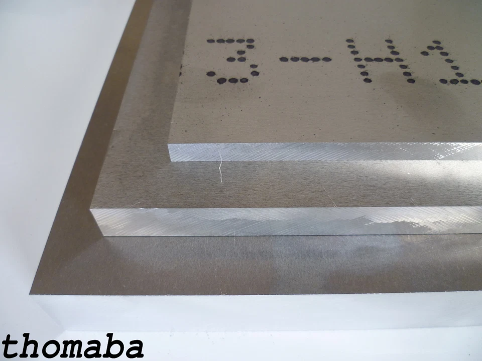 Aluminium Zuschnitt 8,00 - 30,00 mm Format wählbar Alu Blech Platte Tafel