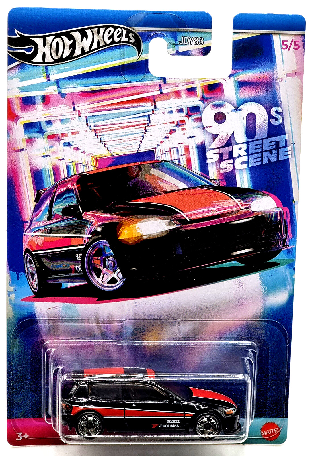 Автомобиль Hot Wheels 90-х годов уличная сцена авто 92 Honda Civic EG 55 2390₽
