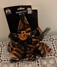 Instant Pet Witch Dog Costume XS Extra Small Crown Tutu Skirt Pink Purple