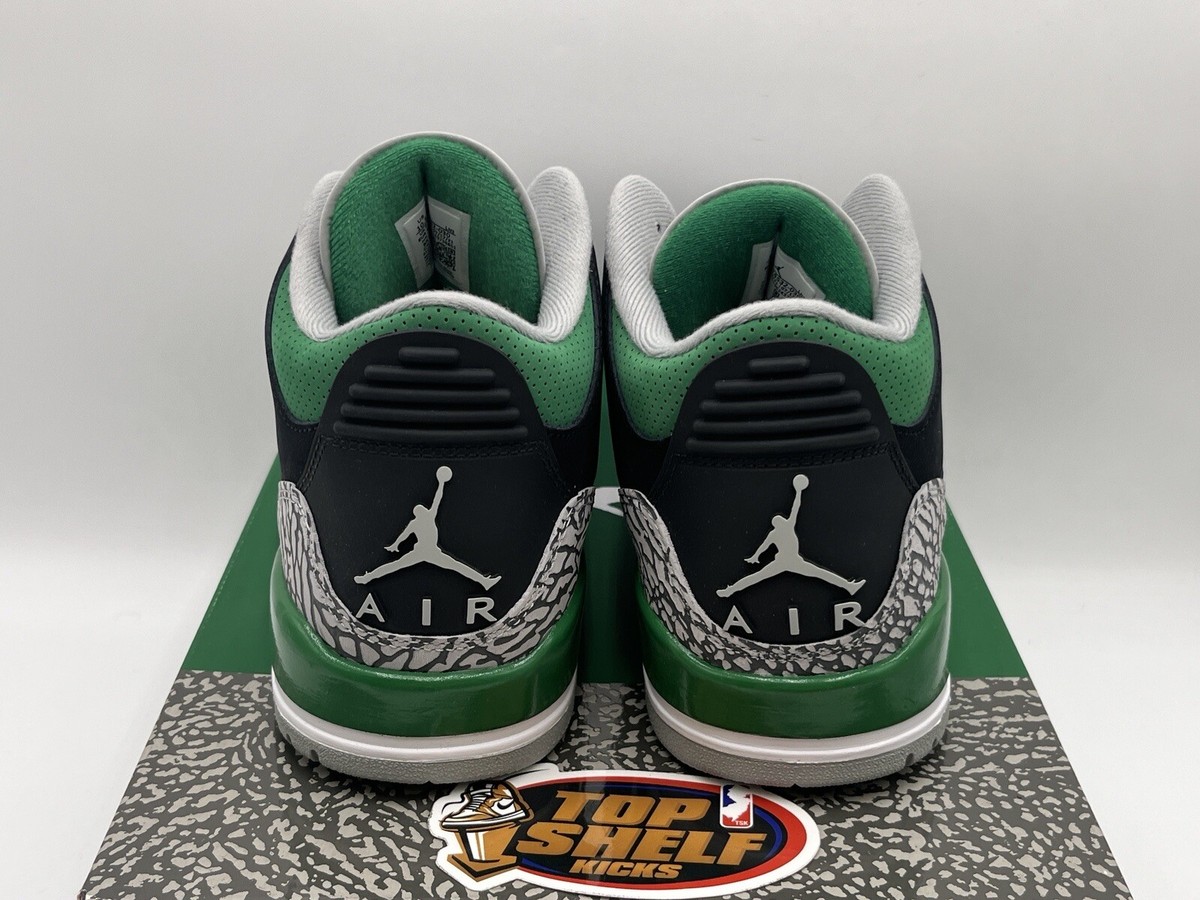 New Air Jordan 3 Pine Green 2021 Size 10.5 Rare Retro Authentic