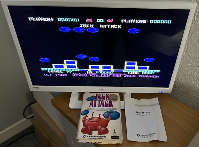 Commodore 64 Jack Attack Cartridge - Rare Boxed Working -  Retro Gift Idea  