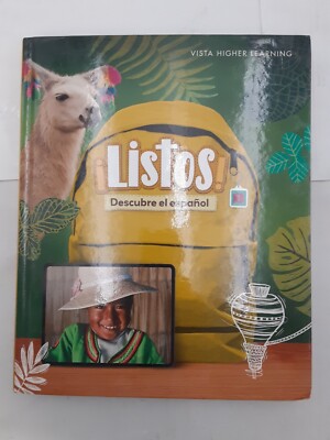 Listos Descubre el Espanol Level B Vista Higher Learning HC Unused 9781543316360