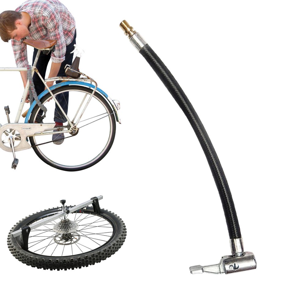 Bike Motorcycle Tire Inflator Nozzle Tire Inflation Adapter Extension