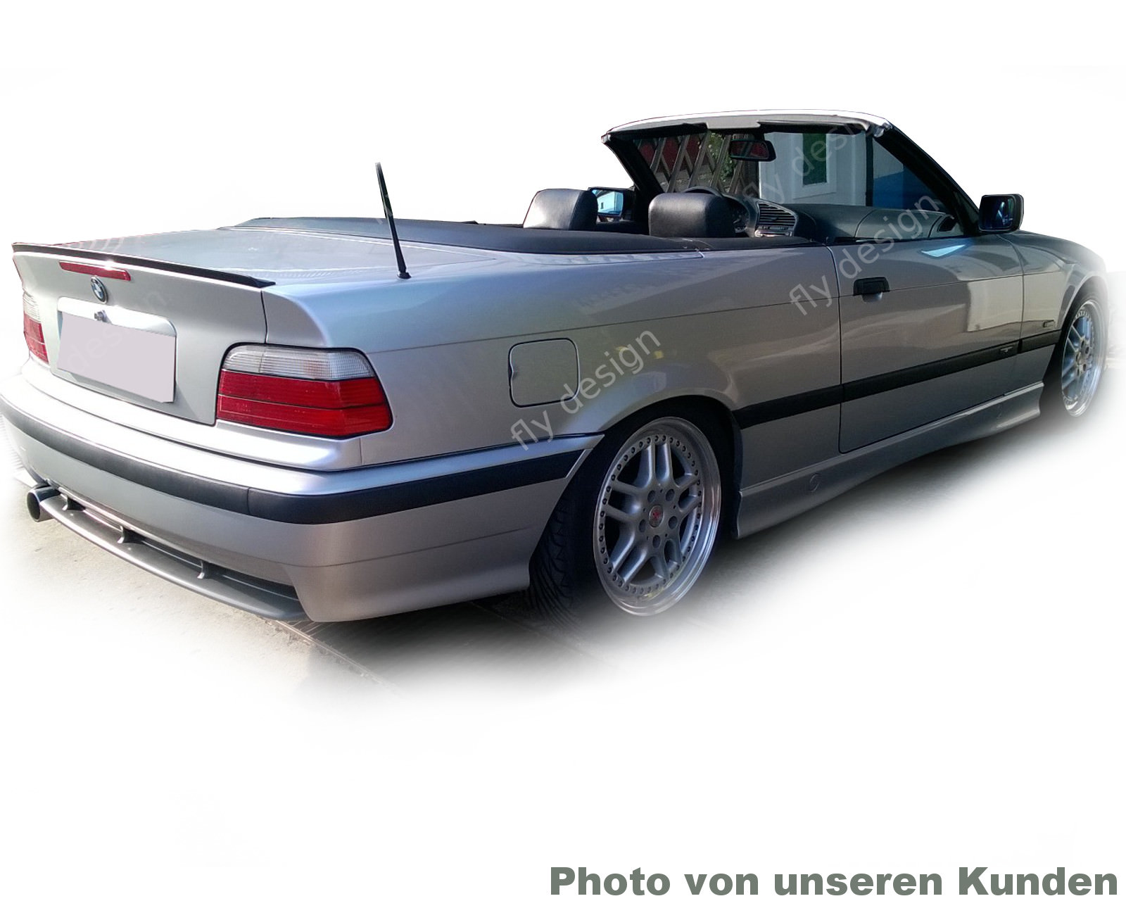 Bodykit Autospoiler Lippe passend für BMW E36 Cabrio, Cabrio, Trunk