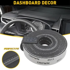 2M PU Leather Car Dashboard Decor Strip Sticker Moulding Line Trim Accessories
