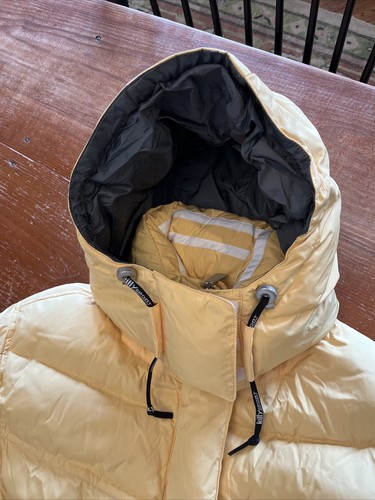 KILLY SPORT Women's Yellow Ski Jacket With Hood Size Medium Puffer Snow - 第 11/15 張圖片