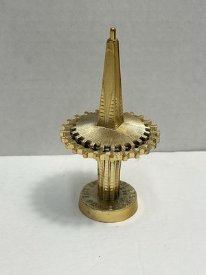 Vintage Gold Tone Oral Roberts University Prayer Tower Souvenir Miniature