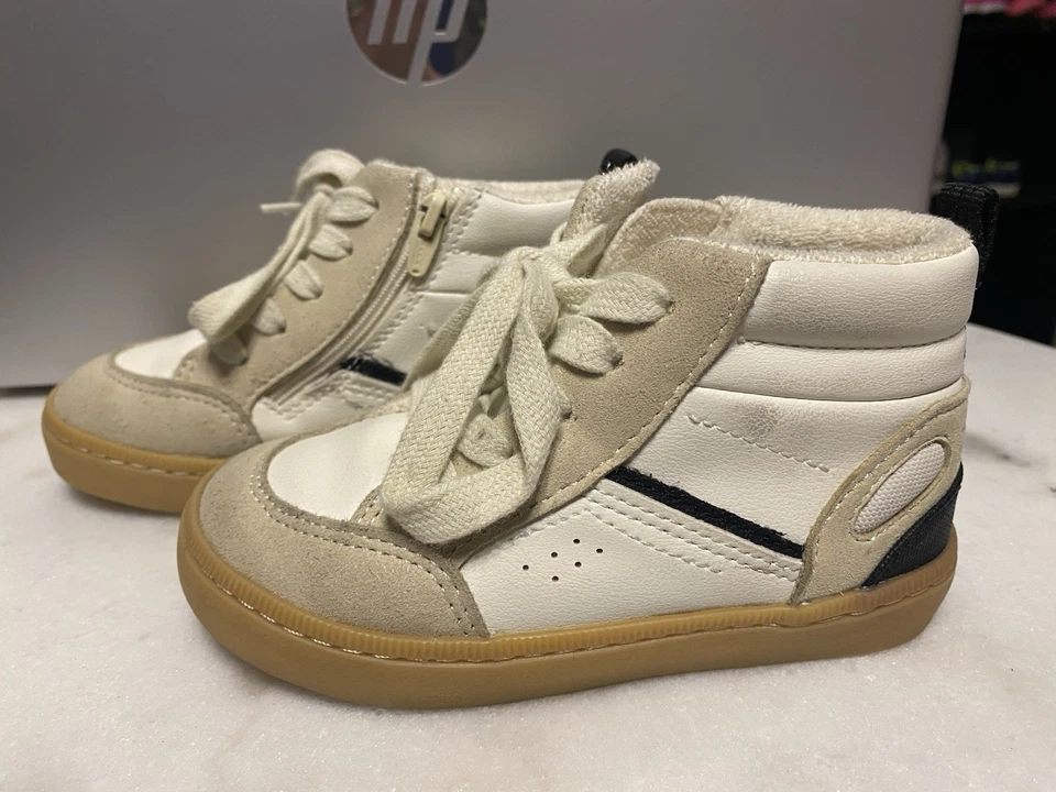 Zara Boys High Top Sneakers Size 24/7.5-8C - Image 2 of 4