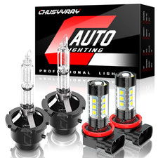 For Acura Tl 2007-2008 Hid Headlight Highlow Beam Led Fog Light Bulbs Kit