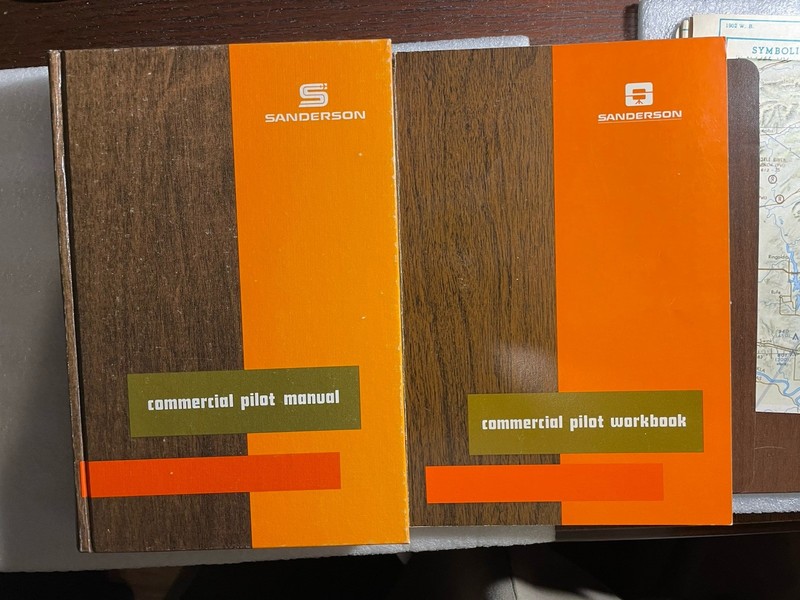 Commercial Pilot Course - Sanderson (1973-1974) - Complete In Slip Case