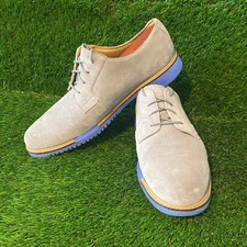 Cole Haan Men 8.5 Great Jones Plain Toe Oxford Ironstone Gray Blue C12163