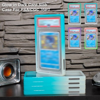 Luminous Gradient Slab Card Protector TPU Bumper Case Shield For PSA/CGC 35PT