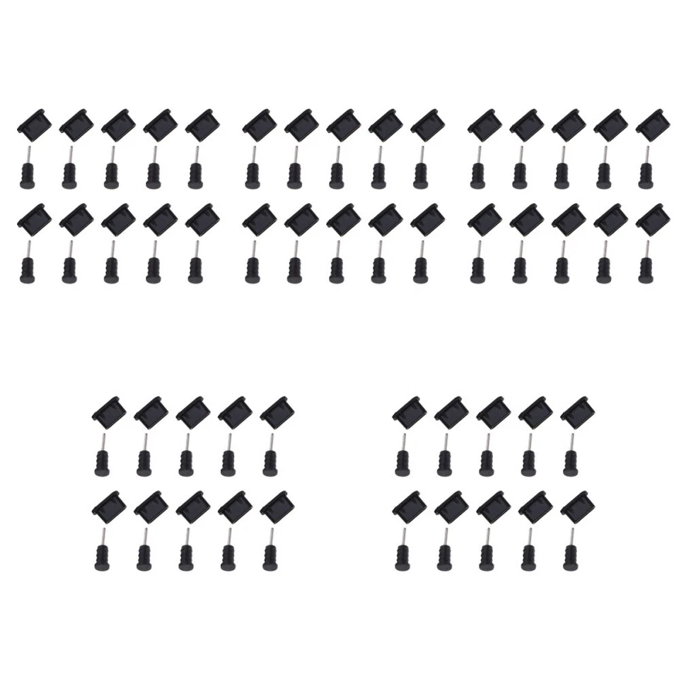 5pcs USB -Typ Anti -Stecker, USB -Abdeckung und 3. 5 -mm -Kopfhörerstopfen, - Bild 3 von 4